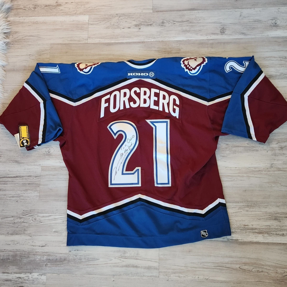 Peter Forsberg Colorado Avalanche Jersey NHL Fan Apparel & Souvenirs for  sale