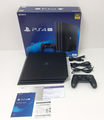 SONY PS4 PlayStation 4 Pro Jet Black 1TB CUHBB Console