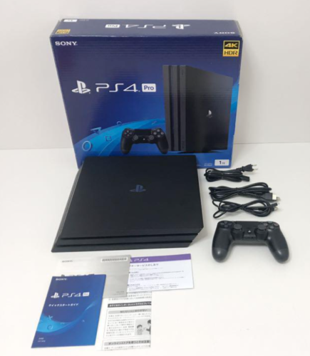 SONY PS4 PlayStation 4 Pro Jet Black 1TB CUH-7200BB01 Console Japan Fedex  F/S