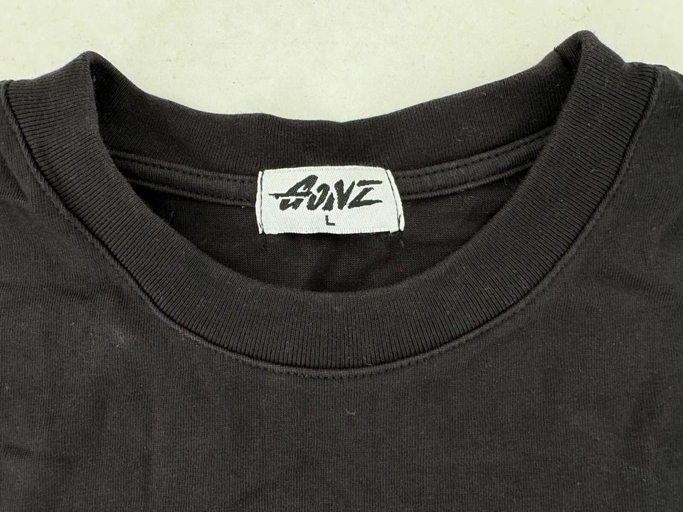 Vtg Gonz T Shirt Size Large Jeff Koones Balloon Dog Les Brown Black Grunge 90’s - Image 4 of 4