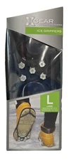 XGear Ice Shoe Grippers  Adventure Series Large Mens 12-14 Or Womens 13.5-15 
