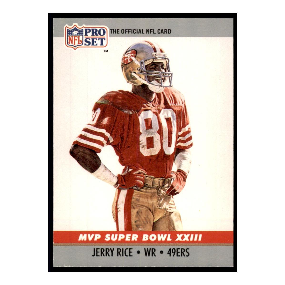 1990 Pro Set Super Bowl MVP Collectibles #23 Jerry Rice 49ers