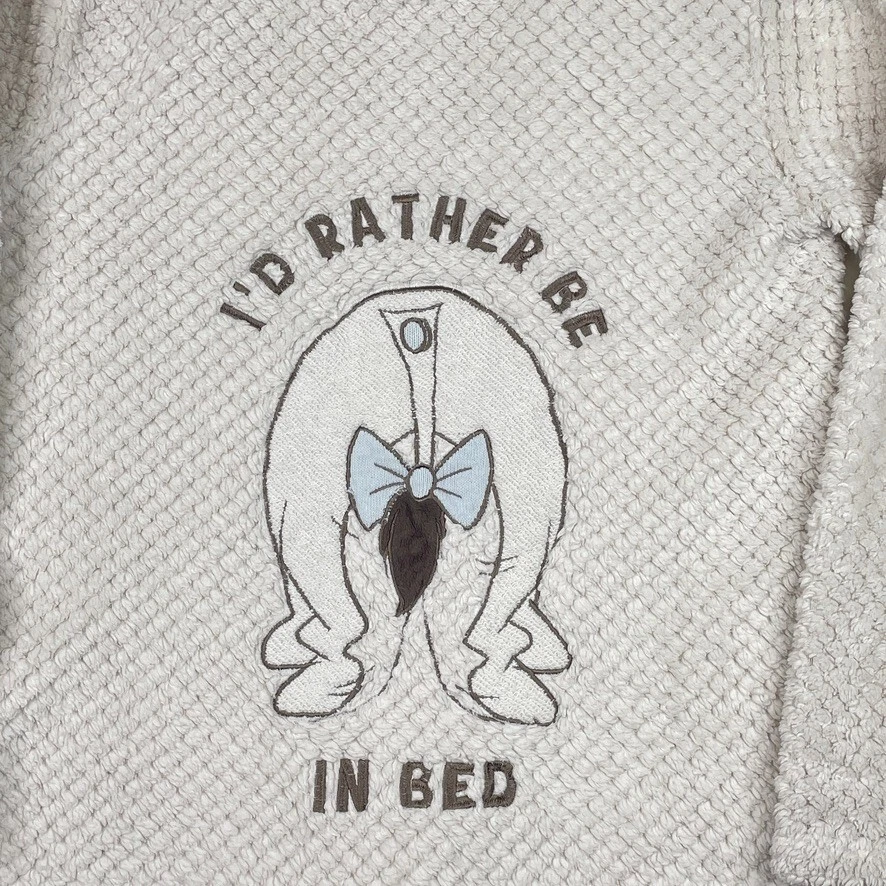 OFF WHITE Felpa con cappuccio Disney donna XS bianco sporco pullover Eeyore pile donna