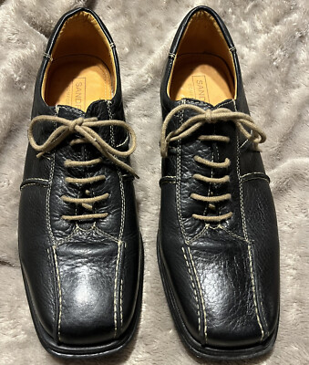Sandro Mens Comfort Walk Black Leather Lace Up Dress Shoes Sz 9 Sandro Brazil Comfort Walk Black Leather Lace Up #5511 Shoes  main image 3