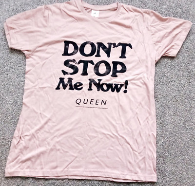 Queen Don't Stop Me Now! Logo B&C Collection T-Shirt Honig Beige Neu Baumwolle XL