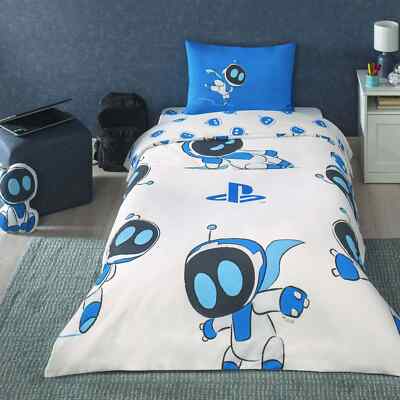 Official PlayStation Astro Bot Single Duvet Cover Set   Tac Licensed   Cotton