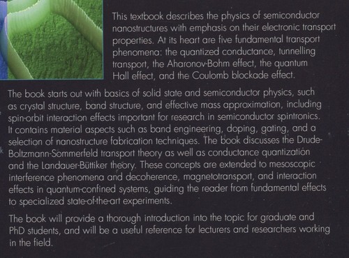 Semiconductor Nanostructures : Quantum States and Electronic Transport by Ihn - 第 3/3 張圖片
