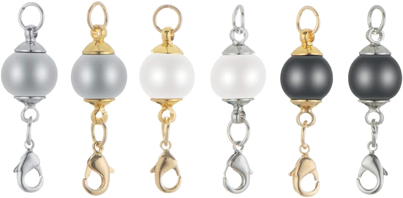 Cierres Magnéticos para hacer Joyas blanco