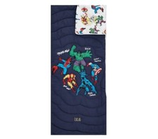 Pottery Barn Kids Justice League Sleeping Bag Monogrammed REX New w tag