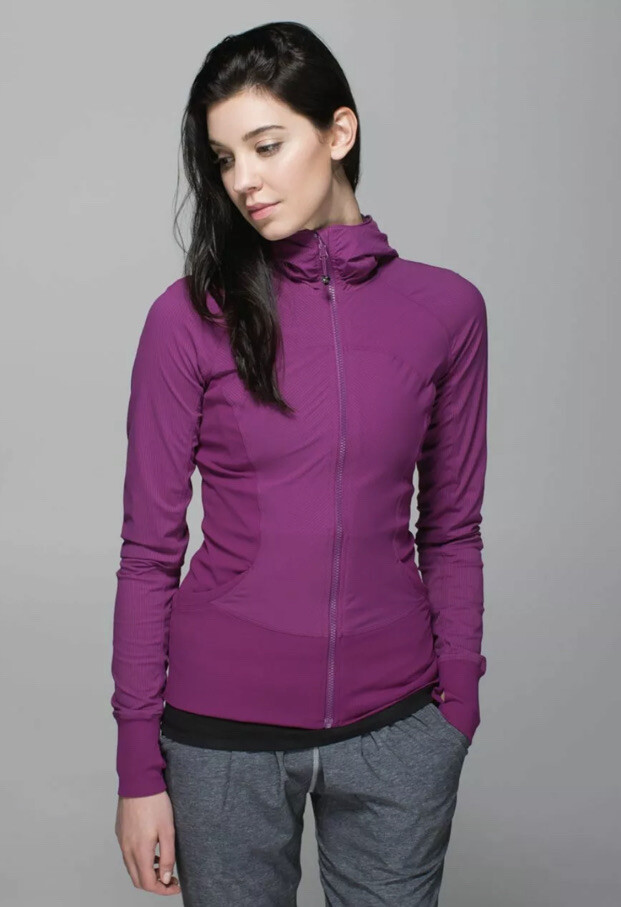 Lululemon レディースジャケット サイズ4 パープル LULULEMON Purple Pink Flux Jacket Reversible Hooded Zip