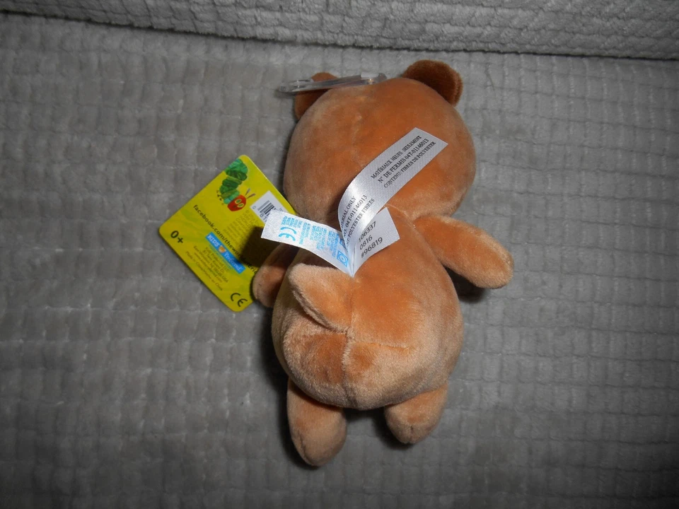 ERIC CARLE ORUGA HAMBRIENTA OSO MARRÓN SONAJERO PELUCHE JUGUETE NUEVO CON ETIQUETAS BEBÉ REGALO NACIMIENTO+ Foto 3 de 4