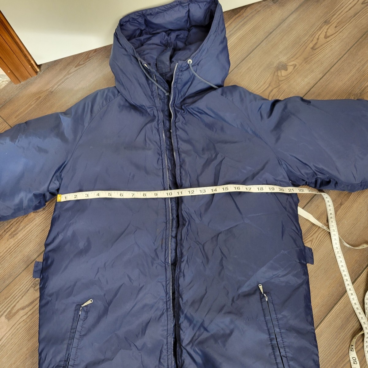 Vintage Alaska Sleeping Bag Co. Blue Jacket Coat Damaged