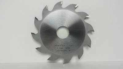 HW HM Nutfräser Flachzahnnuter Nutsägeblatt 150 x 4,0 x 30 mm Z.12 FZ Neu