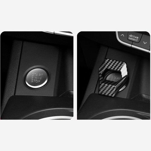 Black Metal Engine Push Button Protection Cover With Double-Sided Adhesive - Picture 9 of 10