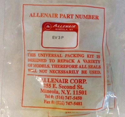 NEW  ALLENAIR EV3P REPAIR KIT INCLUDED E-3-P, AV-1-1/2-5,V-1/4-3/8-P