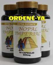 3 NOPAL IMPERIAL 180 CAPSULES Vital EXTRA POTENTE 100% ORIGINAL IMMUNE & NERVE 