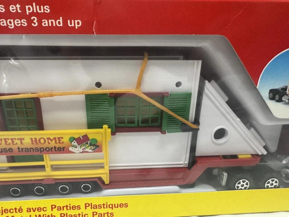 Vintage MAJORETTE 3090 Series Sweet Home House Transporter Trailer Model #3093 - Image 4 of 4