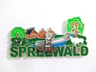 Spreewald Premium Metal Magnetic Slider Boat Souvenir Brandenburg Germany