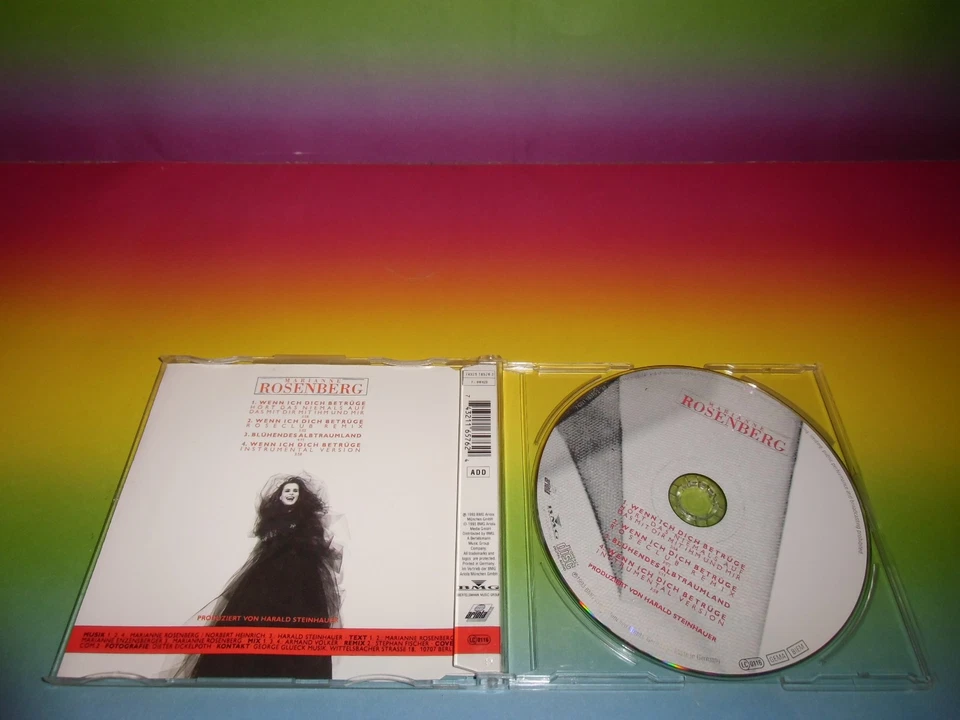 Marianne Rosenberg - Wenn Ich Dich Betrüge*SCHLAGER*POP* MAXI CD-MINT-NEUWERTIG! - Bild 2 von 2