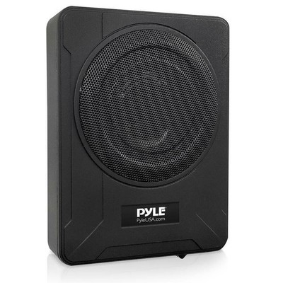 Pyle 8'' 600W Low-Profile Active Single Voice Coil Car Audio Subwoofer System