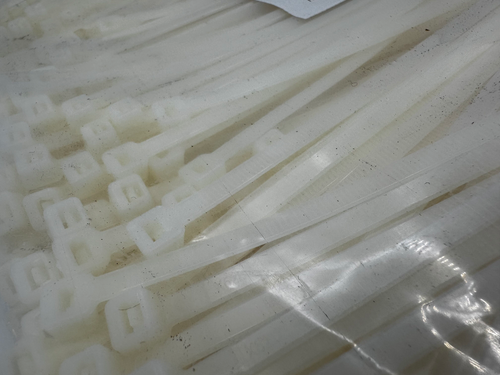 Cable Tie, 8 in L, Natural, Nylon 6/6, 50 lb Strength, 1000 PK, CT850 - Afbeelding 2 van 2