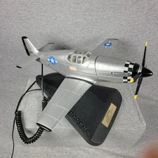 P-51 B MUSTANG WORLD WAR II FIGHTER PLANE TELEPHONE By TELEMANIA COLLECTIBLE