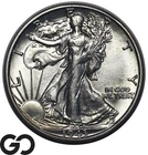 1943-S Walking Liberty Half Dollar, Better San Francisco Issue, Choice BU++