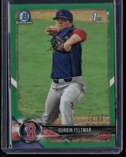 2018 Bowman Draft #BDC-33 Durbin Feltman Chrome Green Refractor #/99