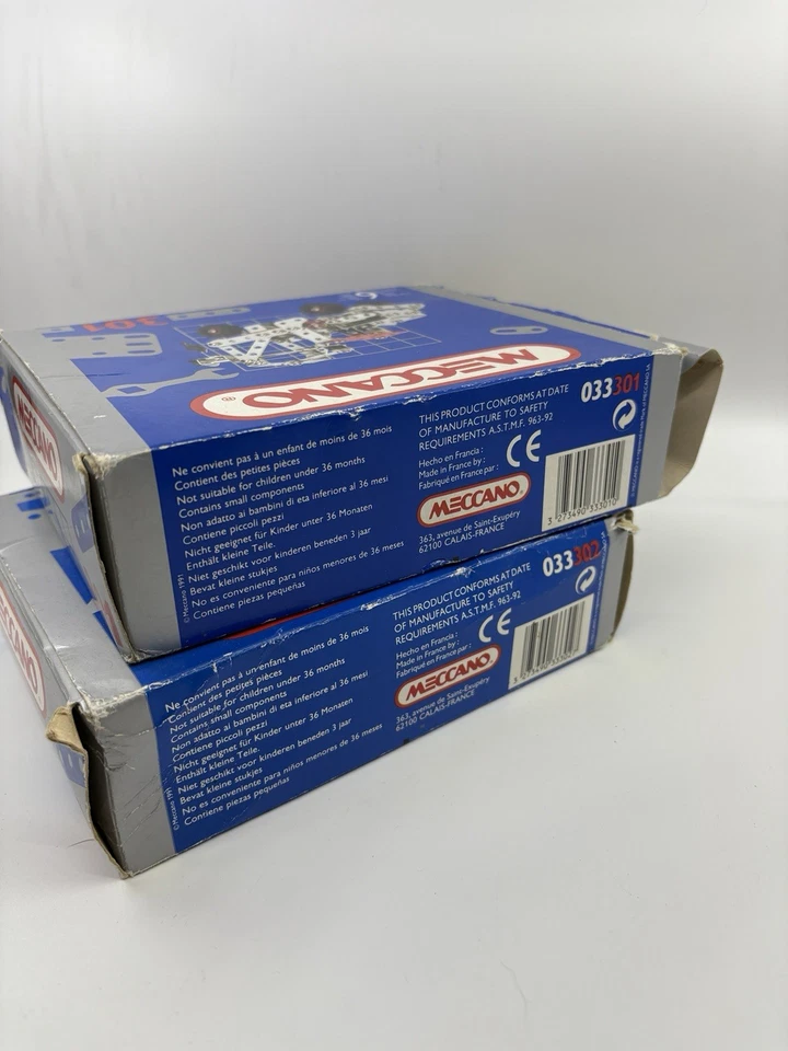 Lote de juguetes de construcción Meccano vintage camión y helicóptero hecho en Francia 1991 Foto 4 de 4