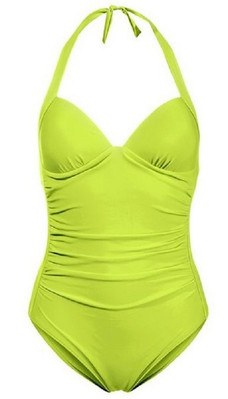Badeanzug grün 38C Damen Heine Neckholder C-Cup UVP: 59  E70