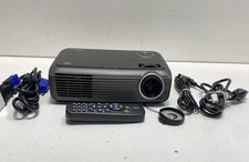 Optoma Black Home Theater Projector Dlp Remote Power Cord Vga USB