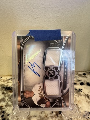 2021 Topps Museum Collection Jesus Luzardo Dual Patch Auto 259/271 Game-Used