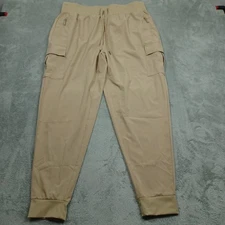 Willit Pants Mens XXL Brown Joggers Cargo Activewear Casual Drawstring