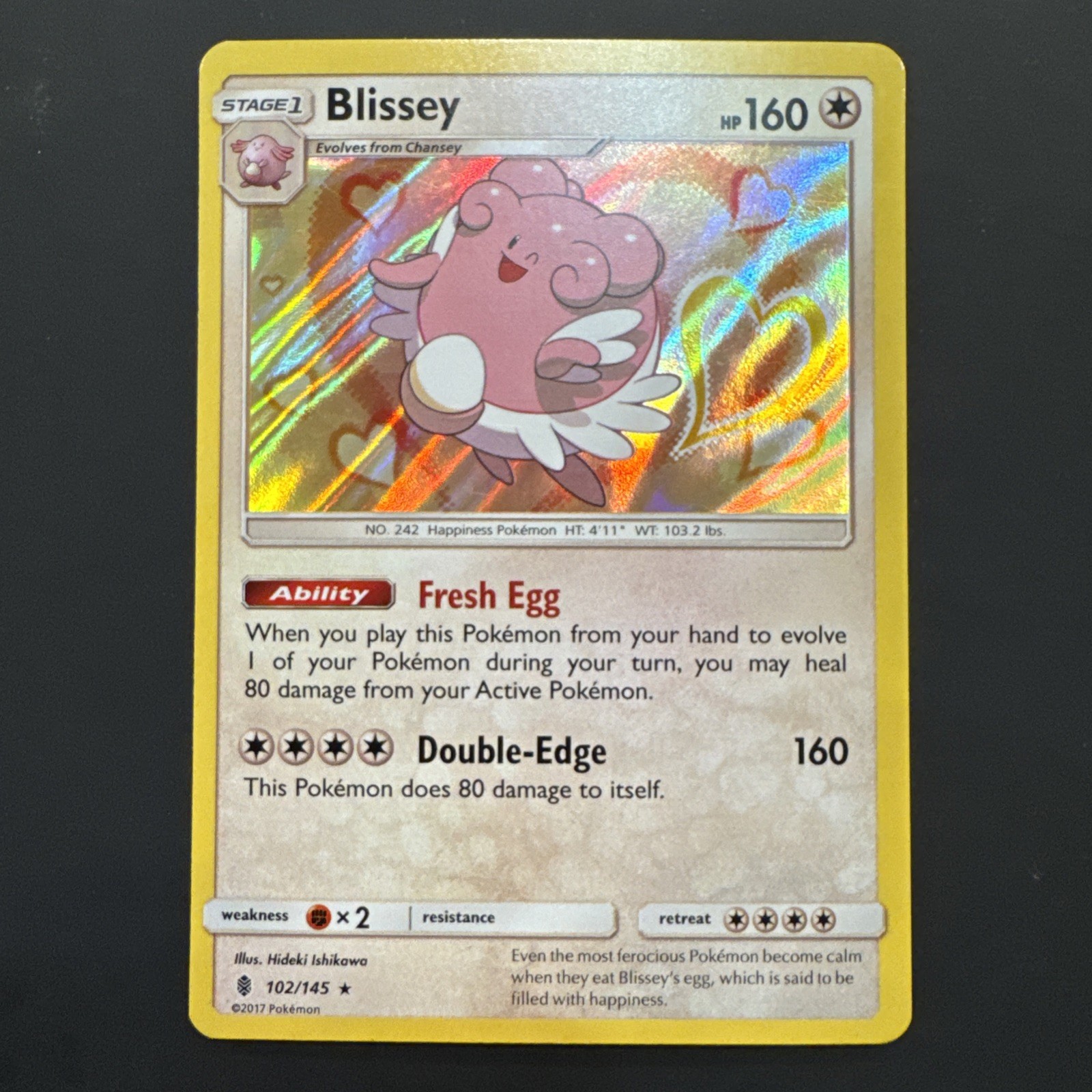 Blissey - 102/145 Guardians Rising Pokemon Reverse Holo LP
