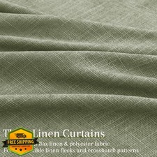Sage Green Kitchen Tier Curtains 36 Inch Linen Textured Cafe