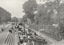 BERKS. Boulter's Lock boats 1897 old antique vintage print picture