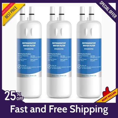 Whirlpool EDR1RXD1 Refrigerator Water Filter 1 | OEM Certified | 3- Pack Genuine