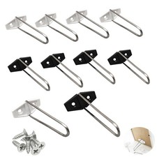 10 Pack Easel Back Replacement Picture Frame Easel Back Stand with Folding