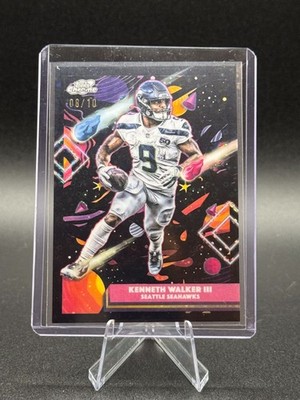 2025 Topps Cosmic - Kenneth Walker III Black Eclipse Refractor /10 Seahawks