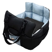 Portable Dog Car Seat Pet Puppy Booster Travel Bed Carrier Cushion with Storage 
