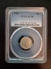 90% Silver - 1964 Roosevelt Dime - AU58 PCGS