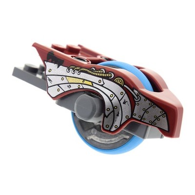 1x Lego Chima Flywheel 2x8 Wheel Blue Raven Dark Red 70114 11111pb01 11125c01
