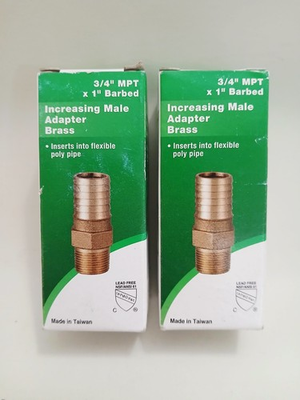 #ad Water Source 3 4 in. x 1 in. Brass Male Increasing Adapter 2 Pack $13.75