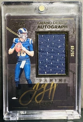 2016 Panini Black Gold - Grand Debut Autograph Jared Goff #GD-JG Jerseys /49...