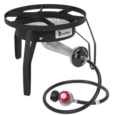 #ad 200000 BTU Outdoor Stove Propane Burner Gas Portable BBQ Grill Picnic Black Mini $64.39