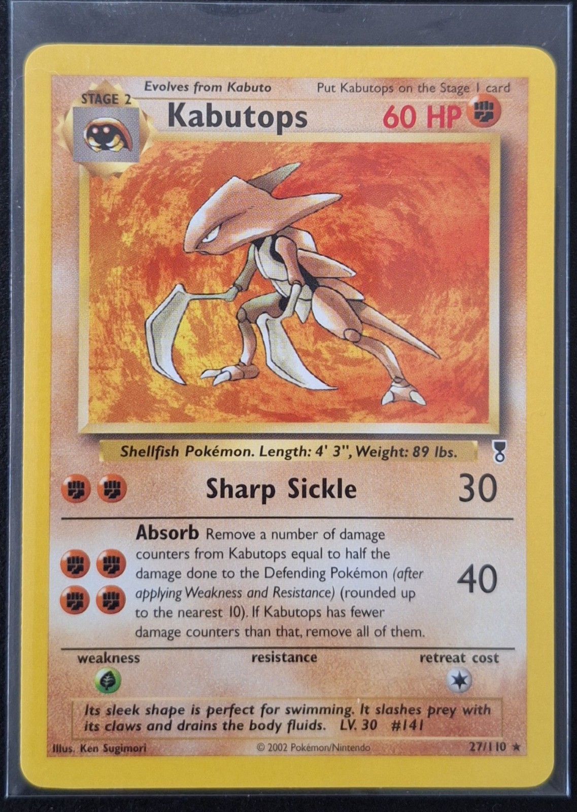 Pokemon - Kabutops 27\110 - Rare - Legendary - Mint