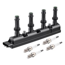 ZÜNDSPULE + 4x ZÜNDKERZE FÜR OPEL ADAM ASTRA J CORSA D E MOKKA ZAFIRA 1.2 1.4