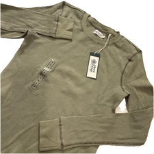 ALPINE DESIGN Waffle Knit Shirt Women’s Size MEDIUM Olive Haze Hipster Utility