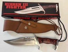 1987 Gil Hibben lll Fighter RAMBO lll Bowie Knife With Box & Sheath GH5005
