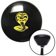 Yellow King Cobra Black Retro Shift Knob W M16x1.5 Insert Shifter Auto Manual